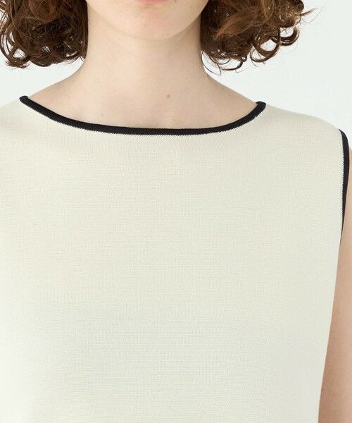 TOMORROWLAND / トゥモローランド ニット・セーター | ミラノリブ タックヘムノースリーブプルオーバー | 詳細5