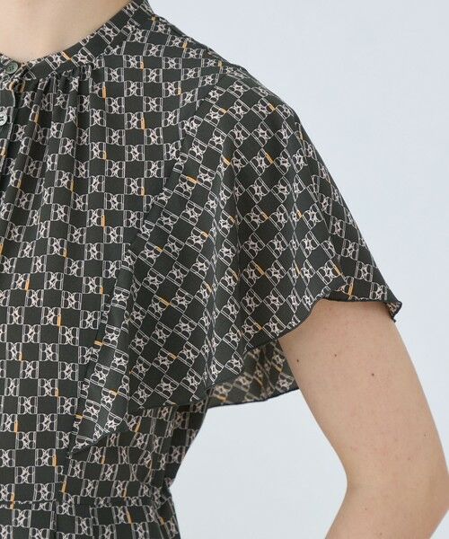 TOMORROWLAND / トゥモローランド ロング・マキシ丈ワンピース | BBタイポグラフィプリント フレアスリーブワンピース | 詳細5