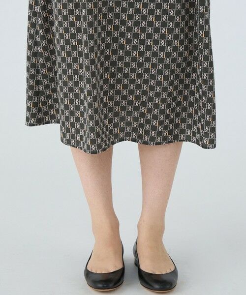 TOMORROWLAND / トゥモローランド ロング・マキシ丈ワンピース | BBタイポグラフィプリント フレアスリーブワンピース | 詳細7