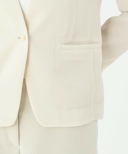 TOMORROWLAND / トゥモローランド ノーカラージャケット | ドライメッシュストレッチ Vカラー1Bジャケット | 詳細9