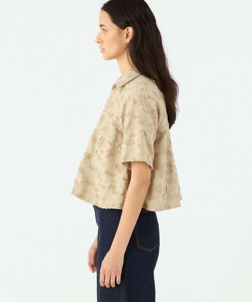 TOMORROWLAND / トゥモローランド シャツ・ブラウス | メッシュカットジャカード ハーフスリーブシャツ | 詳細3