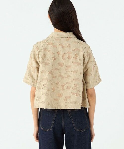 TOMORROWLAND / トゥモローランド シャツ・ブラウス | メッシュカットジャカード ハーフスリーブシャツ | 詳細4