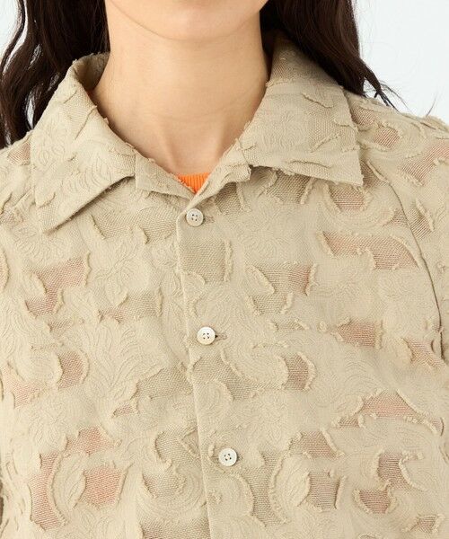 TOMORROWLAND / トゥモローランド シャツ・ブラウス | メッシュカットジャカード ハーフスリーブシャツ | 詳細5
