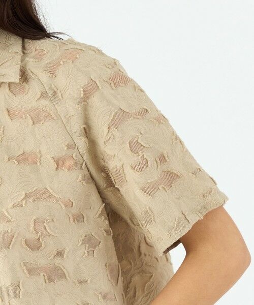 TOMORROWLAND / トゥモローランド シャツ・ブラウス | メッシュカットジャカード ハーフスリーブシャツ | 詳細6