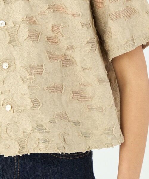 TOMORROWLAND / トゥモローランド シャツ・ブラウス | メッシュカットジャカード ハーフスリーブシャツ | 詳細7