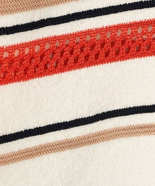 TOMORROWLAND / トゥモローランド ニット・セーター | パイルボーダー レースアッププルオーバー | 詳細8