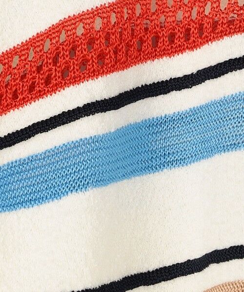 TOMORROWLAND / トゥモローランド ベスト | パイルボーダー クルーネックベスト | 詳細8