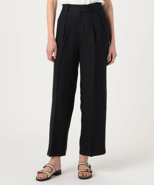 TOMORROWLAND / トゥモローランド スラックス・ドレスパンツ | リネンレーヨンツイル タックワイドパンツ | 詳細2