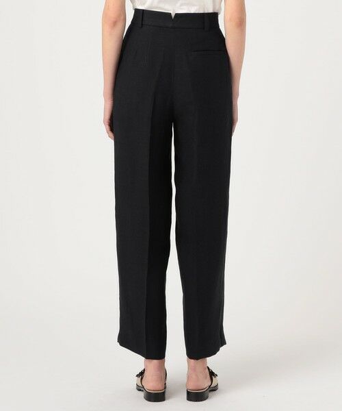 TOMORROWLAND / トゥモローランド スラックス・ドレスパンツ | リネンレーヨンツイル タックワイドパンツ | 詳細4