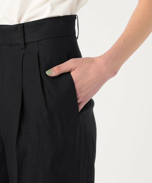 TOMORROWLAND / トゥモローランド スラックス・ドレスパンツ | リネンレーヨンツイル タックワイドパンツ | 詳細7