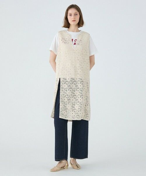 MACPHEE TOMORROWLAND ノースリーブ ワンピース MACPHEE（マカフィー）TOMORROWLAND (トゥモローランド)コットン