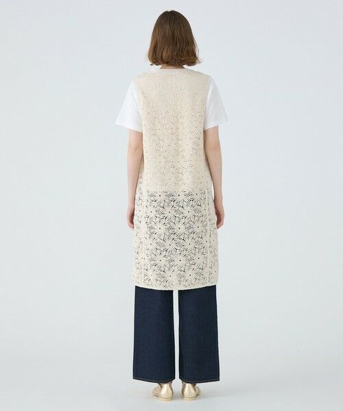 TOMORROWLAND / トゥモローランド ミニ丈・ひざ丈ワンピース | ウィンドミルクロシェ ノースリーブワンピース | 詳細3