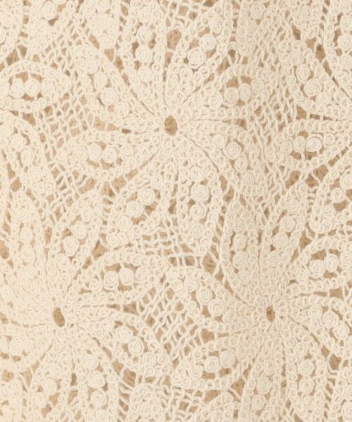 TOMORROWLAND / トゥモローランド ミニ丈・ひざ丈ワンピース | ウィンドミルクロシェ ノースリーブワンピース | 詳細7