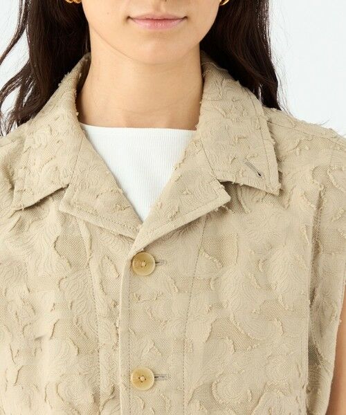 TOMORROWLAND / トゥモローランド ベスト | メッシュカットジャカード ジレ | 詳細6