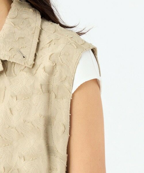 TOMORROWLAND / トゥモローランド ベスト | メッシュカットジャカード ジレ | 詳細7