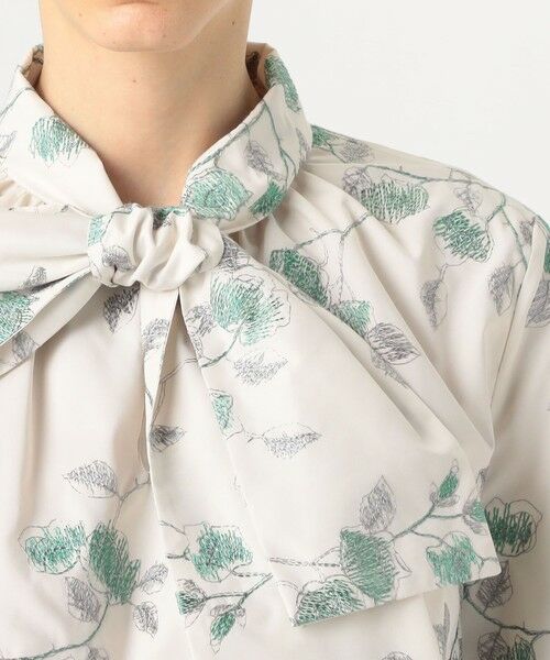 TOMORROWLAND / トゥモローランド シャツ・ブラウス | タフタフラワー ボリュームボウタイブラウス | 詳細5