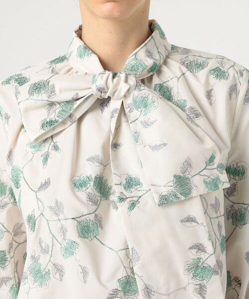 TOMORROWLAND / トゥモローランド シャツ・ブラウス | タフタフラワー ボリュームボウタイブラウス | 詳細9