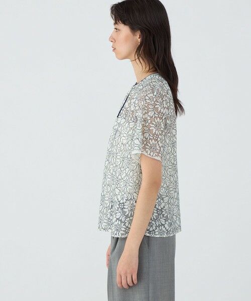 TOMORROWLAND / トゥモローランド シャツ・ブラウス | フラワーコードレース スキームネックブラウス | 詳細3