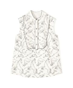 TOMORROWLAND / トゥモローランド シャツ・ブラウス | バルーンエンブロイダリー コードパイピングブラウス