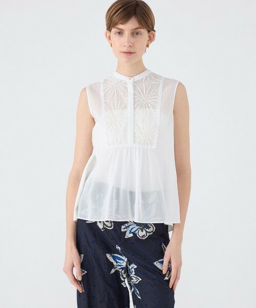 TOMORROWLAND / トゥモローランド シャツ・ブラウス | ミッシェルエンブロイダリー バンドカラーブラウス | 詳細2