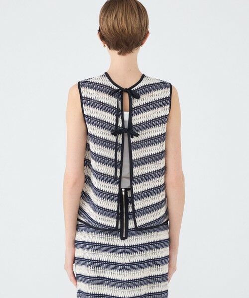 TOMORROWLAND / トゥモローランド シャツ・ブラウス | クロッシュボーダー フロンタブルトップス | 詳細4