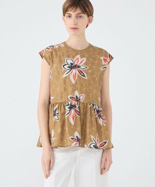 TOMORROWLAND / トゥモローランド シャツ・ブラウス | アイレットプルメリア ペプラムブラウス | 詳細2