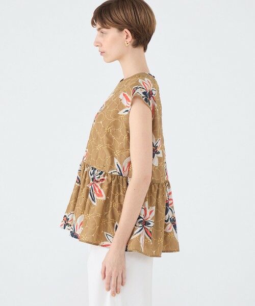 TOMORROWLAND / トゥモローランド シャツ・ブラウス | アイレットプルメリア ペプラムブラウス | 詳細3
