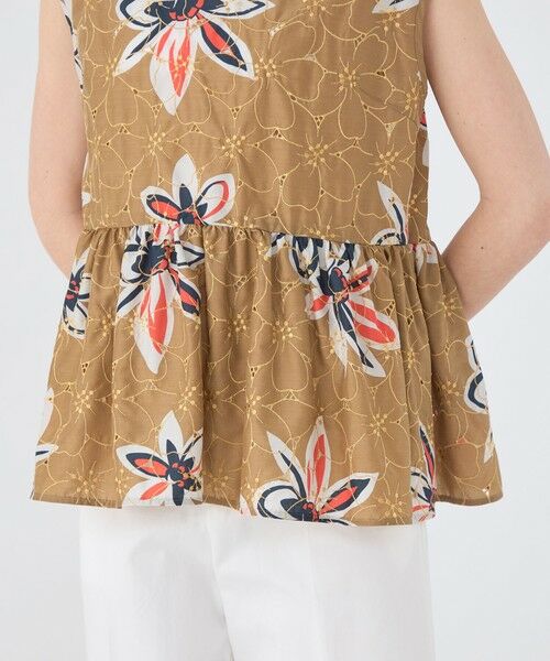 TOMORROWLAND / トゥモローランド シャツ・ブラウス | アイレットプルメリア ペプラムブラウス | 詳細8