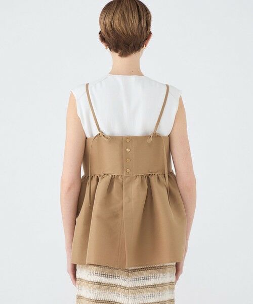 TOMORROWLAND / トゥモローランド キャミソール・チューブトップ | コットンリネンリバー キャミソールチュチュ | 詳細4