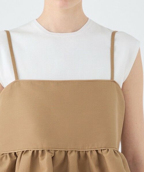 TOMORROWLAND / トゥモローランド キャミソール・チューブトップ | コットンリネンリバー キャミソールチュチュ | 詳細5