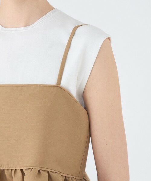 TOMORROWLAND / トゥモローランド キャミソール・チューブトップ | コットンリネンリバー キャミソールチュチュ | 詳細7