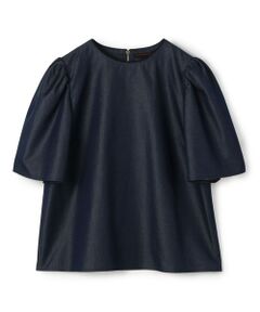 TOMORROWLAND / トゥモローランド シャツ・ブラウス | コットンシルクデニム タックベルスリーブプルオーバー