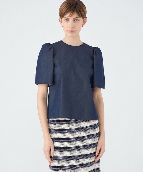 TOMORROWLAND / トゥモローランド シャツ・ブラウス | コットンシルクデニム タックベルスリーブプルオーバー | 詳細2