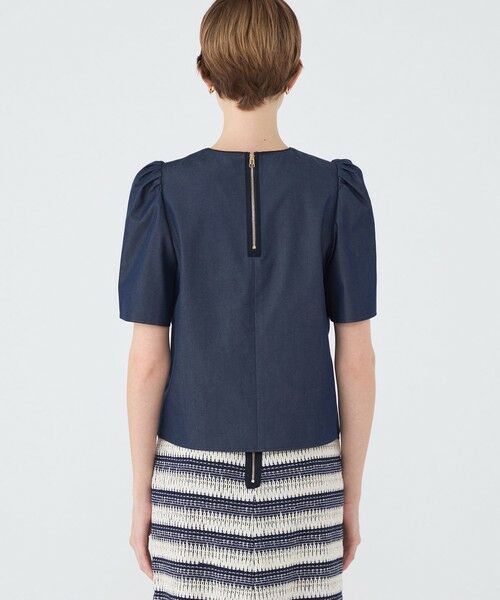 TOMORROWLAND / トゥモローランド シャツ・ブラウス | コットンシルクデニム タックベルスリーブプルオーバー | 詳細4