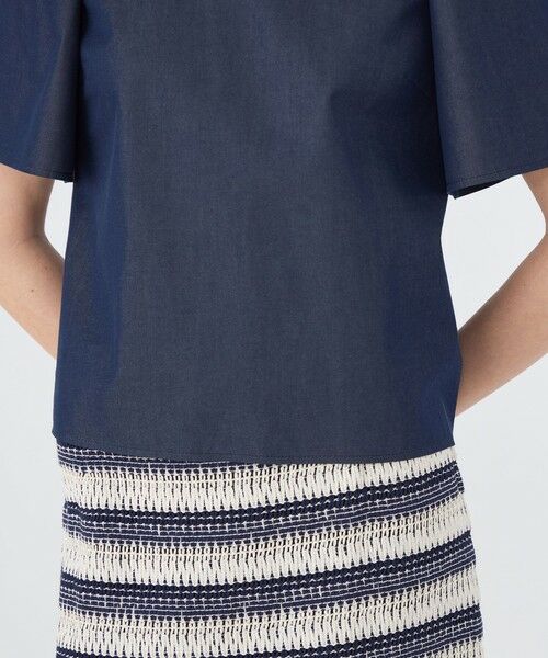 TOMORROWLAND / トゥモローランド シャツ・ブラウス | コットンシルクデニム タックベルスリーブプルオーバー | 詳細8