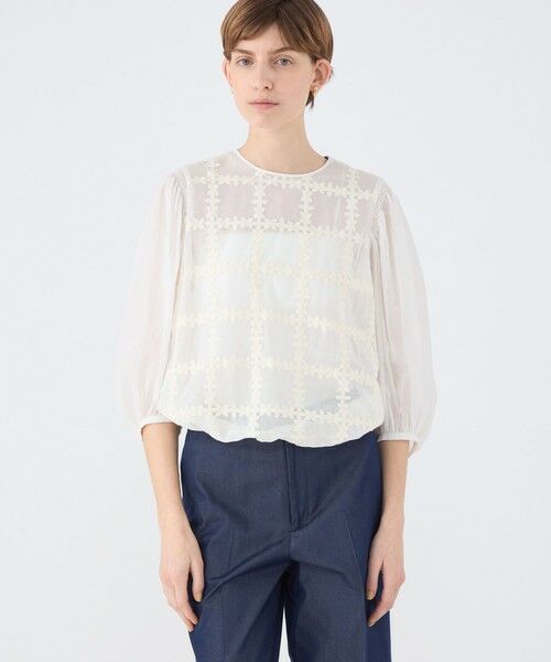 TOMORROWLAND / トゥモローランド シャツ・ブラウス | クロスフルール ペザントプルオーバー | 詳細3