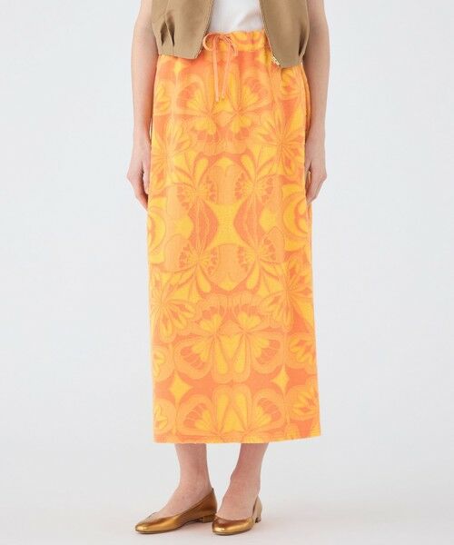 TOMORROWLAND / トゥモローランド ロング・マキシ丈スカート | フラワーパイル ストリングストレートスカート | 詳細2