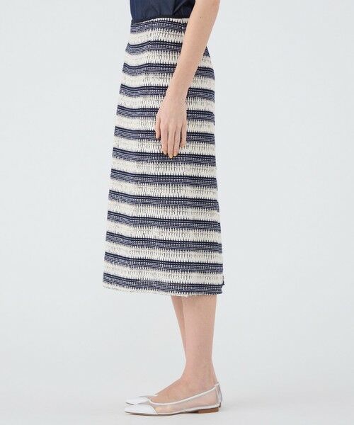 TOMORROWLAND / トゥモローランド ミニ・ひざ丈スカート | クロッシュボーダー タイトストレートスカート | 詳細4