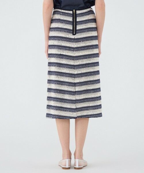 TOMORROWLAND / トゥモローランド ミニ・ひざ丈スカート | クロッシュボーダー タイトストレートスカート | 詳細5