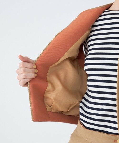 TOMORROWLAND / トゥモローランド ベスト | コットンリネンリバー ジップアップジレ | 詳細5