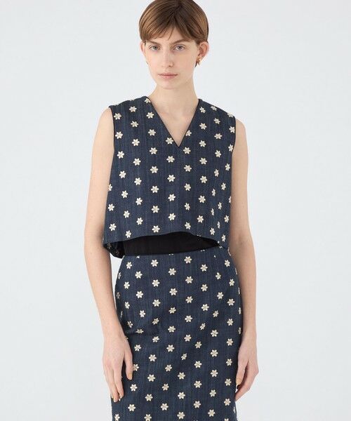 TOMORROWLAND / トゥモローランド ベスト | ドレフルールデニム フロンタブルジレ | 詳細2