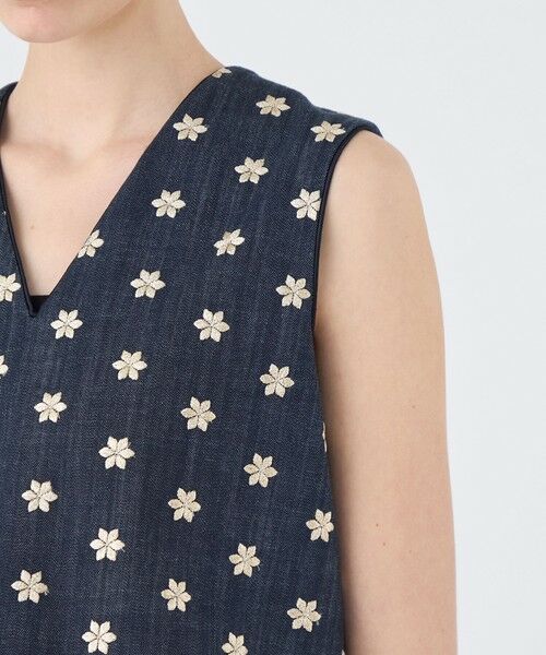 TOMORROWLAND / トゥモローランド ベスト | ドレフルールデニム フロンタブルジレ | 詳細7