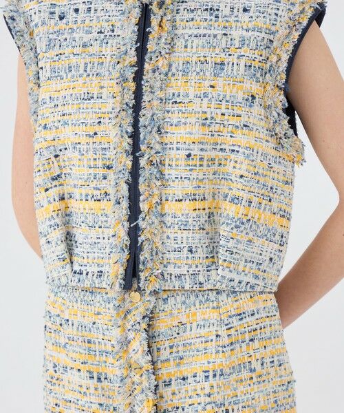 TOMORROWLAND / トゥモローランド ベスト | ジョーヌラインファンシー クルーネックジレ | 詳細8