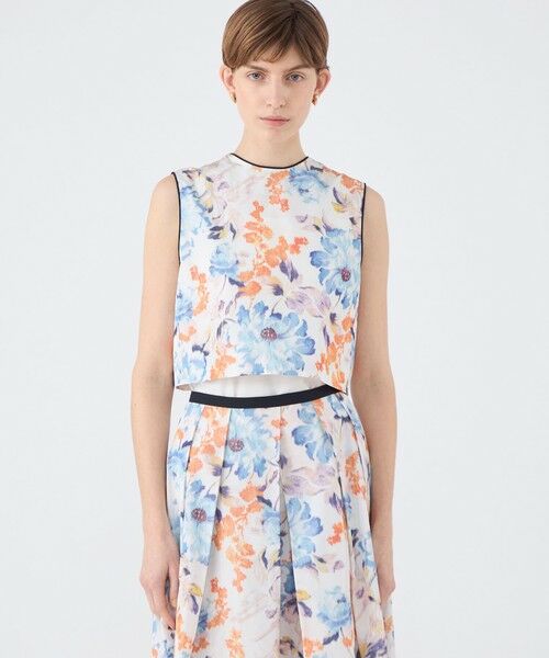 TOMORROWLAND / トゥモローランド ベスト | ピヴォワンヌプリント フロンタブルジレ | 詳細2