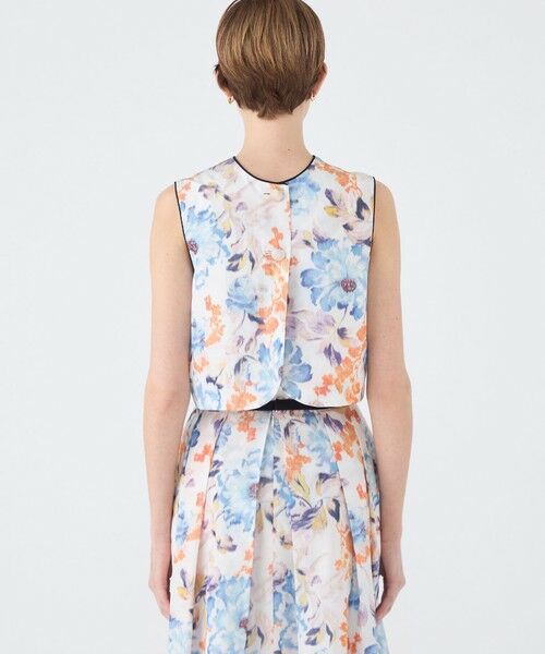 TOMORROWLAND / トゥモローランド ベスト | ピヴォワンヌプリント フロンタブルジレ | 詳細4