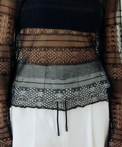 TOMORROWLAND / トゥモローランド ニット・セーター | レースステッチ バックネックプルオーバー | 詳細7