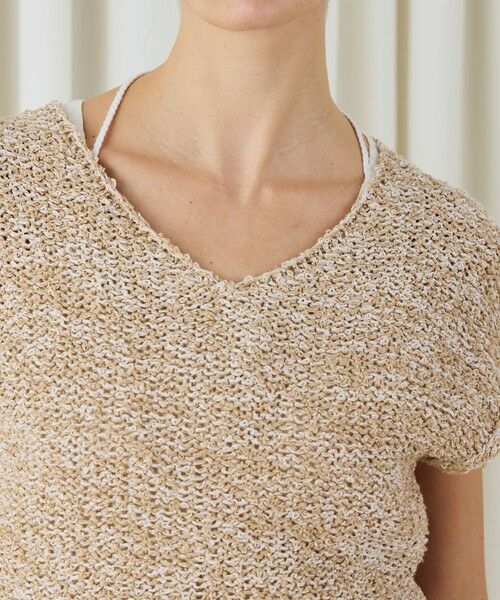 TOMORROWLAND / トゥモローランド ニット・セーター | ピコットテープヤーン Vネックプルオーバー | 詳細5