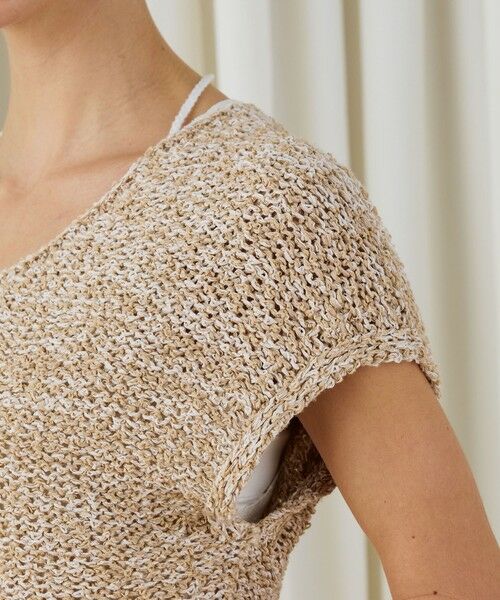 TOMORROWLAND / トゥモローランド ニット・セーター | ピコットテープヤーン Vネックプルオーバー | 詳細6