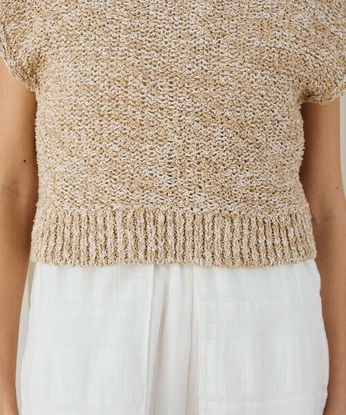 TOMORROWLAND / トゥモローランド ニット・セーター | ピコットテープヤーン Vネックプルオーバー | 詳細7