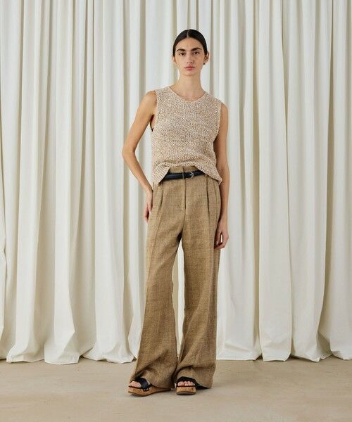 TOMORROWLAND / トゥモローランド ベスト | ピコットテープヤーン クルーネックベスト | 詳細1